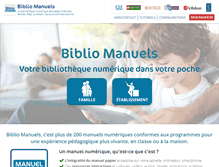 Tablet Screenshot of manuelnumerique.com